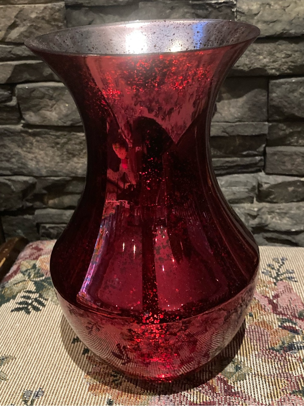 Red Glass Vase